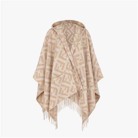 fendi poncho beige|Fendi poncho sale.